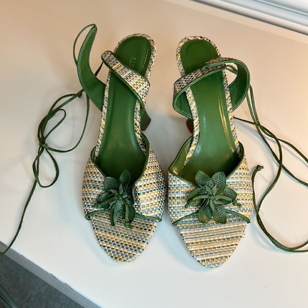 Fioni ankle wrap wedges - Picture 3 of 7
